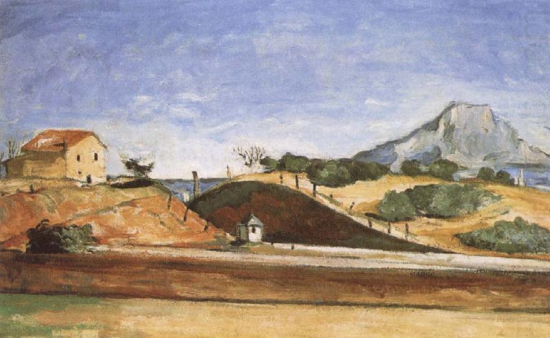 Paul Cezanne The Railway cutting china oil painting image